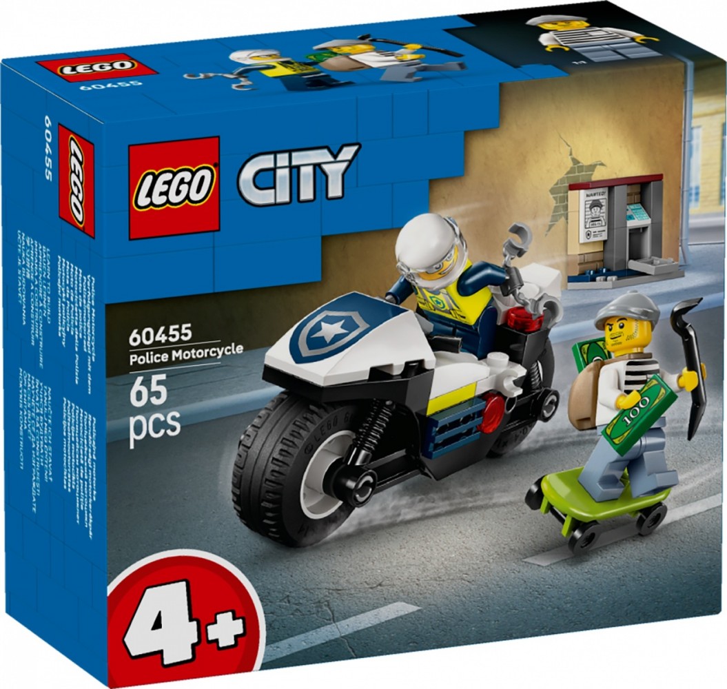 Klocki City 60455 Pościg na motocyklu policyjnym 