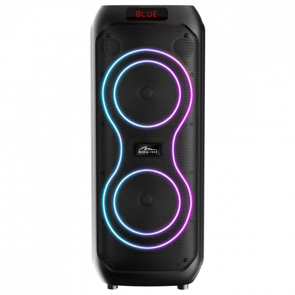 Głośnik bluetooth power audio MAX MT3185 Bluetooth 5.3+EDR/TWS/MP3/MicroSD/USB/AUX/Karaoke/USB-C/RMS 120W/ PMPO 1400W