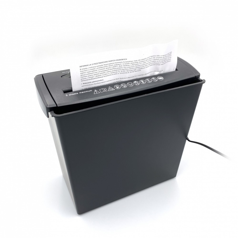 Niszczarka dokumentów, folii i kart kredytowych SHREDDER V3.0 MT215