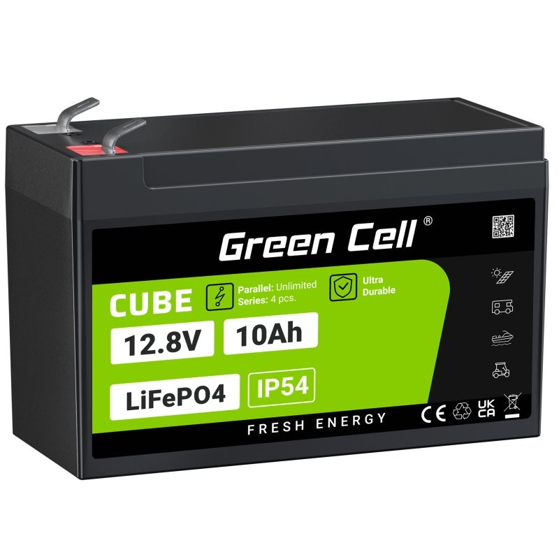 Akumulator CUBE LiFePO4 10Ah 12V/12.8V 128Wh 