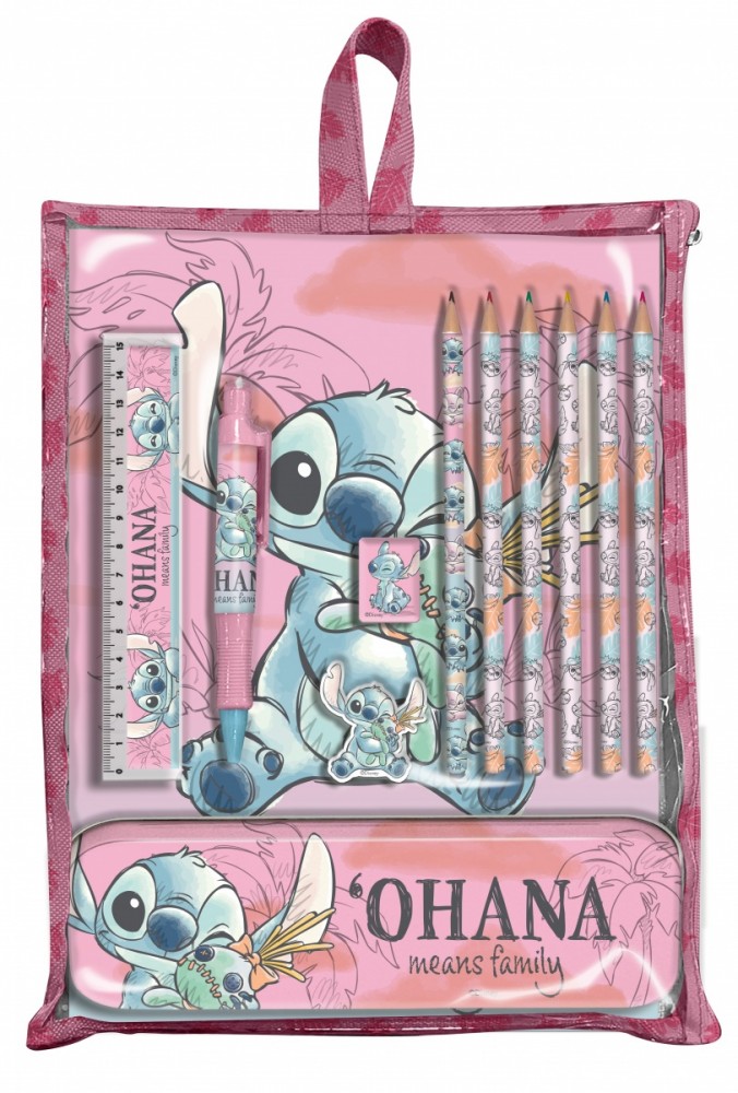 Zestaw piśmienniczy 12 elementów Stitch 