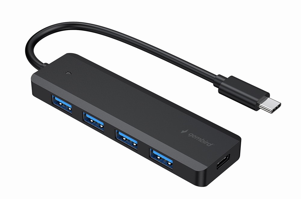 HUB 4-portowy USB 3.1 (Gen 1) typu C, port PD USB-C 
