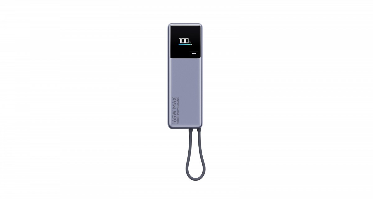 PowerBank 165W 10000mAh z wbudowanym kablem