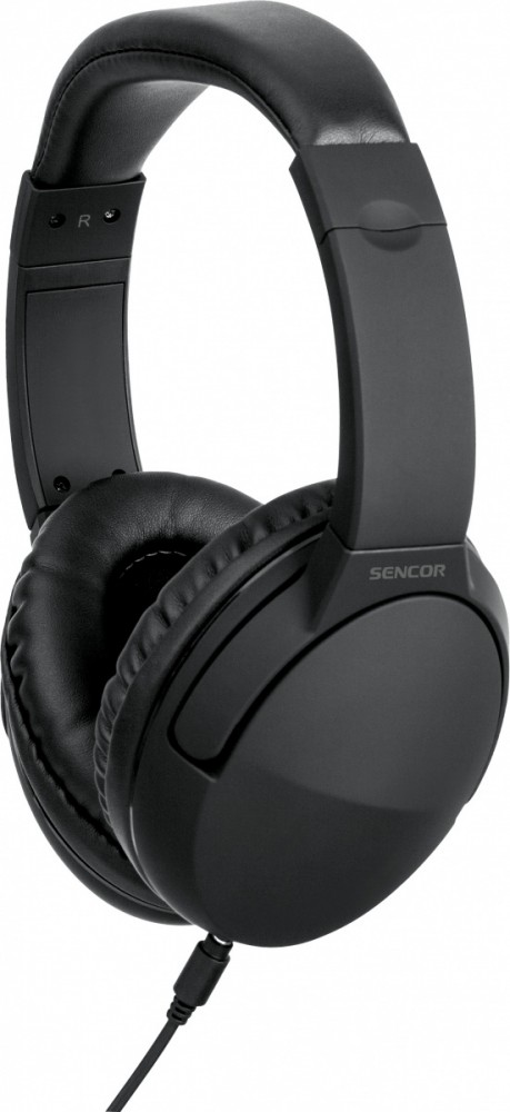 Słuchawki Stereo przewodowe SEP 636BK, 100dB odłączany kabel 1,2m 
