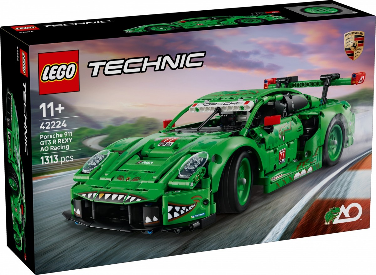 Klocki Technic 42224 Samochód Porsche 911 GT3 R REXY AO Racing
