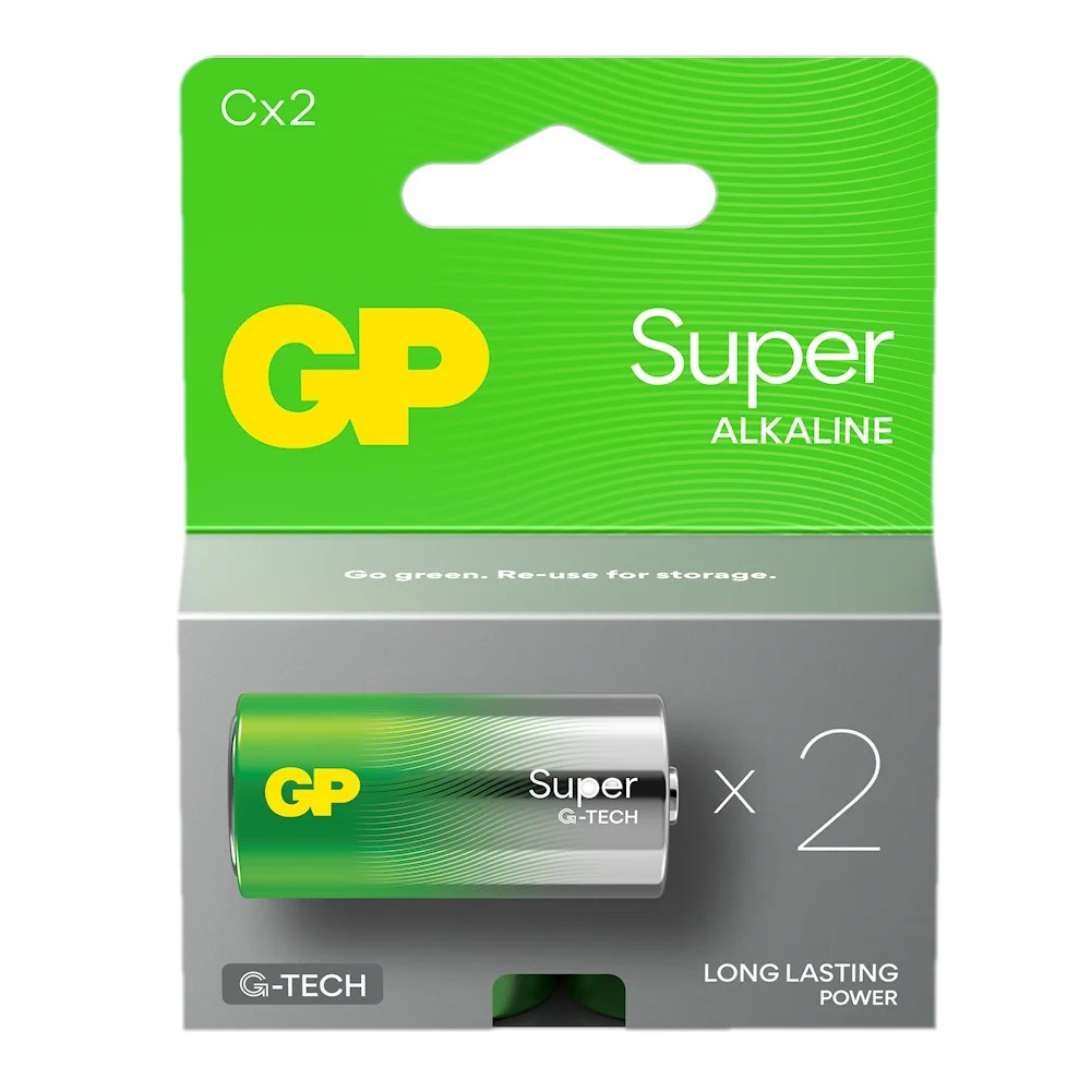 Bateria alkaliczna LR14/C SUPER 2 sztuki (G-TECH) 