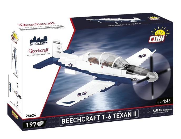 Klocki Samolot Beechcraft T-6 197 elementów