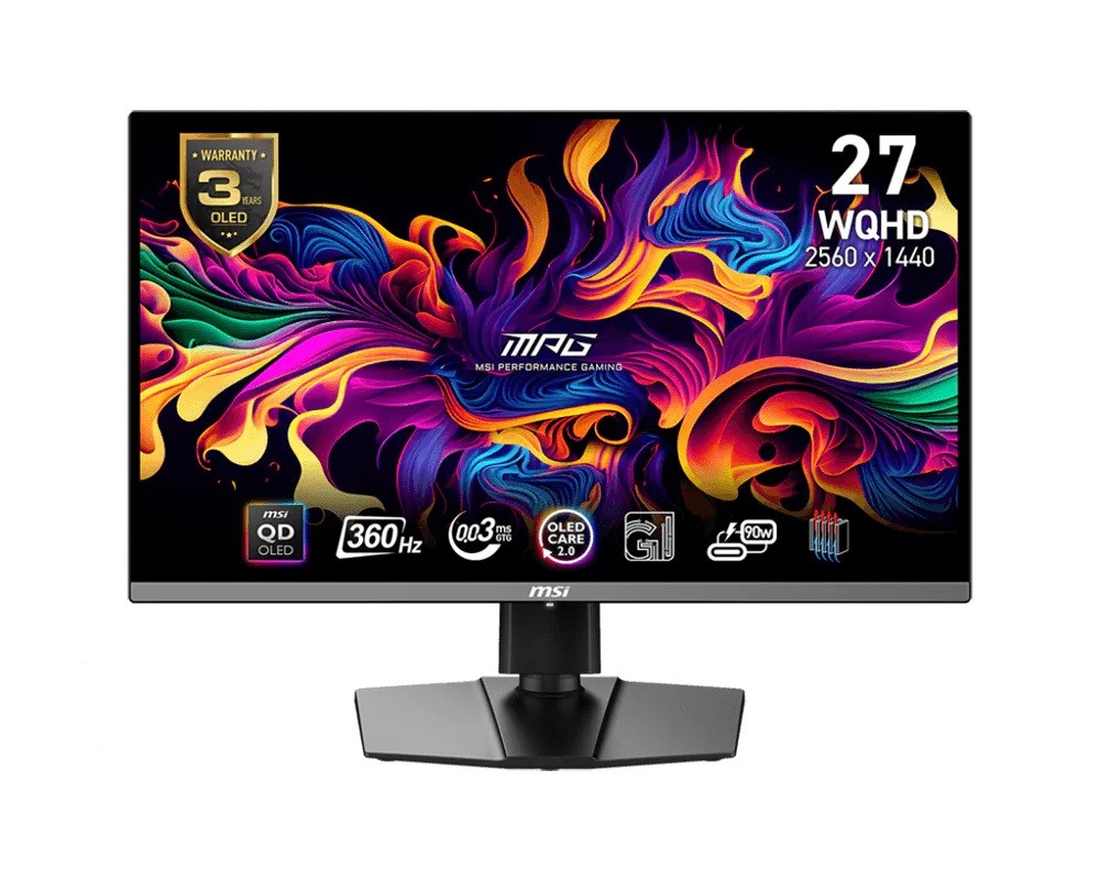 Monitor MPG 271QRX QD-OLED 26.5 cala/LED/WQHD/FLAT/360Hz/Czarny