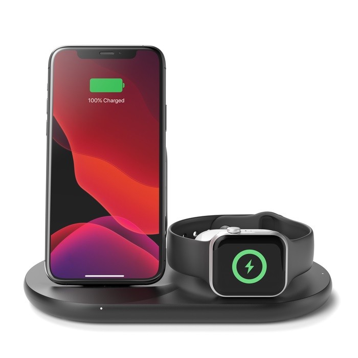 Ładowarka Wireless  3in1 pad czarna