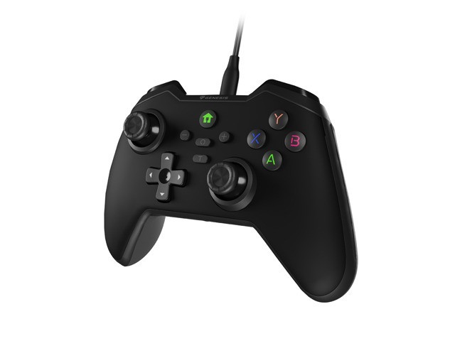Gamepad Genesis Mangan 300 przewodowy do PC/Switch/Mobile Czarny 