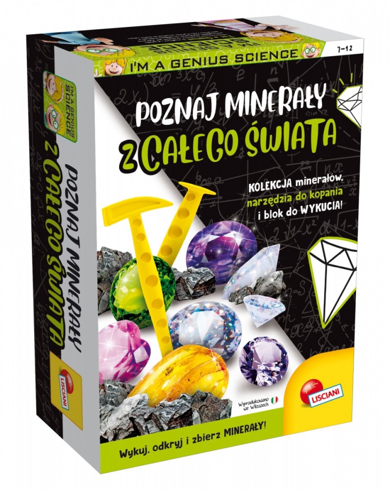 Zestaw naukowy Im a Genius Poznaj minerały z całego świata