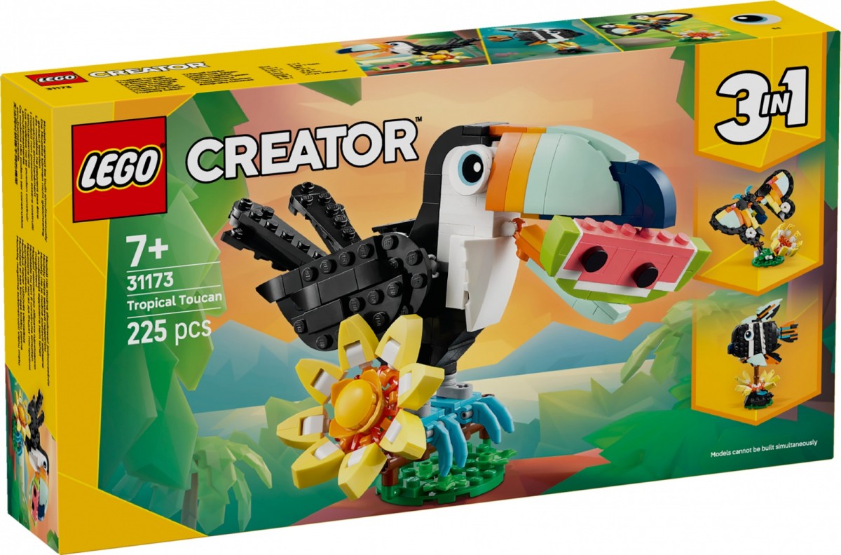 Klocki Creator 31173 Dzikie zwierzęta: Tropikalny tukan 