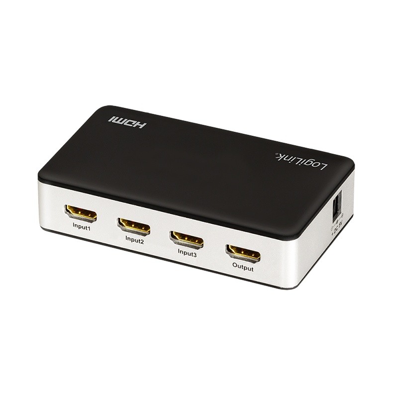 Switch 3x1 HDMI, 4K 30Hz, z pilotem 
