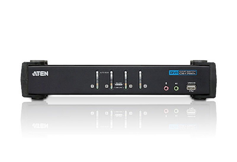 Przełącznik 4-Port USB DVI/Audio KVMP Switch CS1764-AT-G
