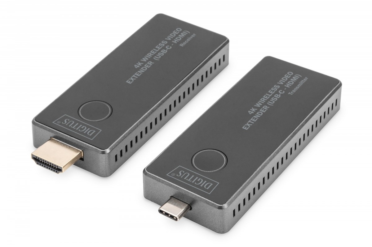 Przedłużacz/Extender USB-C - HDMI bezprzewodowy 30m UHD 4K30Hz audio (zestaw) 