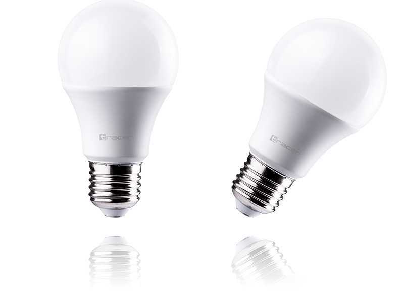 Żarówka LED E27 9W=60W ciepła jasna 3000K, 2 pack