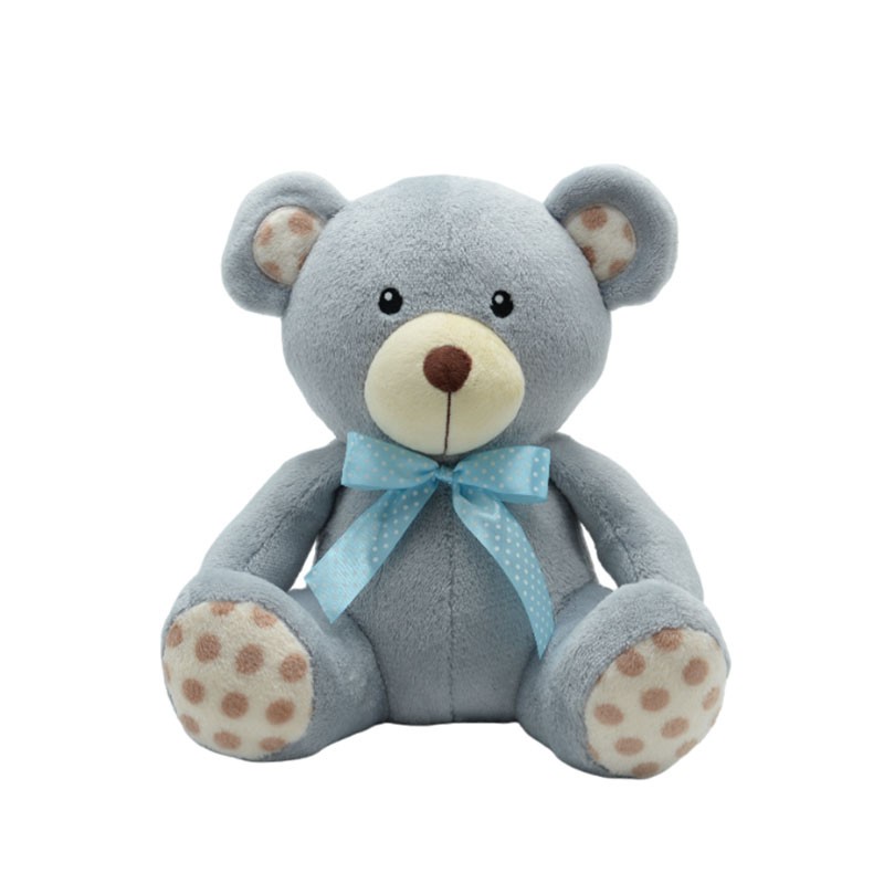 Maskotka Miś kropek szary 30 cm