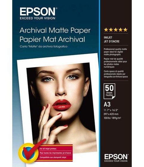 Papier Archival Matowy 50 arkuszy 189 g/m2 A3 