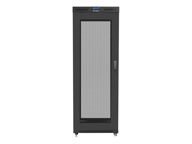 Szafa instalacyjna RACK stojąca 19 27U 800X1000 czarna LCD (FLAT PACK) 