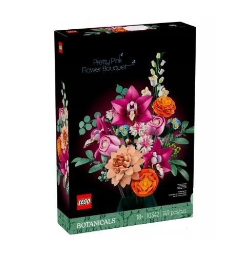 Klocki Botanicals 10342 Piękny bukiet różowych kwiatów 