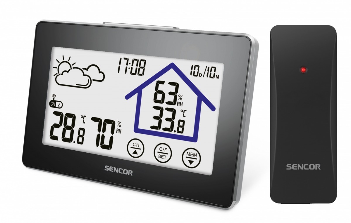 Stacja pogody SWS 2999 Dotykowy wyświetlacz LCD 