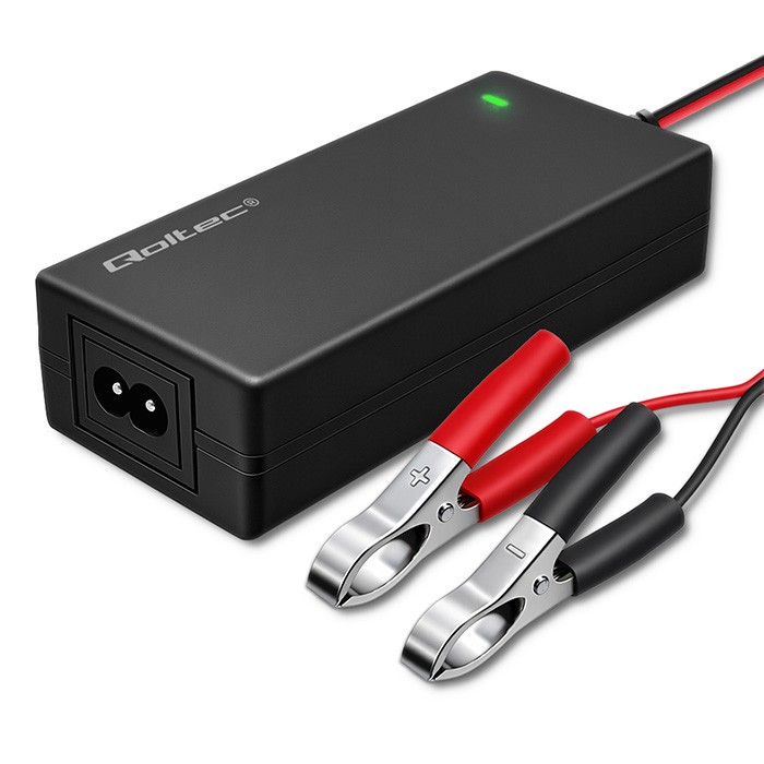 Ładowarka do akumulatora AGM GEL STD | Prostownik 12V | 2A | 24W | LED | Kabel 1.8m 