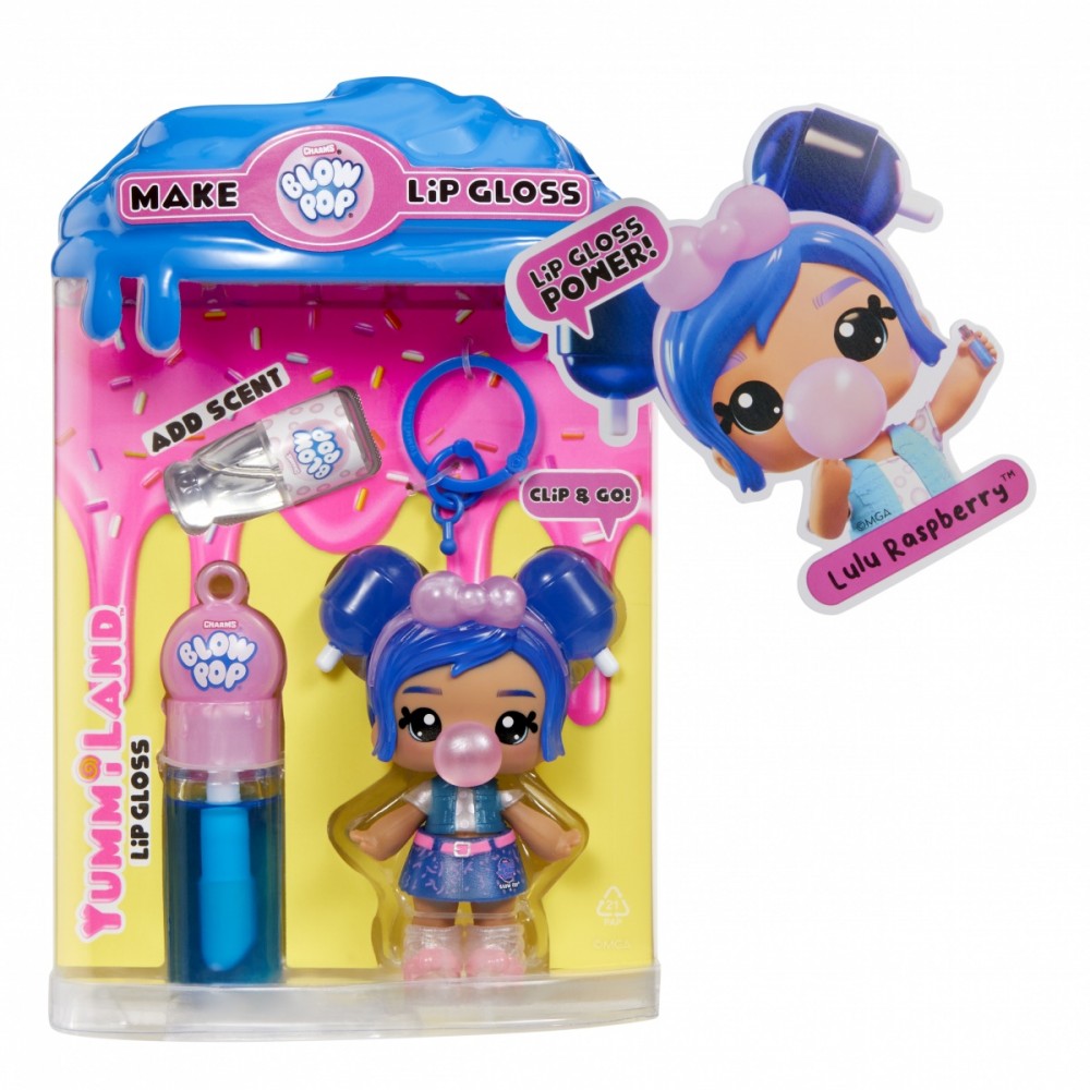 Lalka Yummiland Lip Gloss, Lulu Raspberry