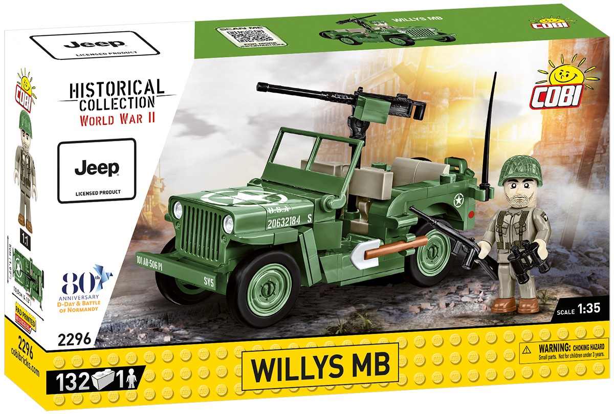 Klocki Willys MB 132 elementy