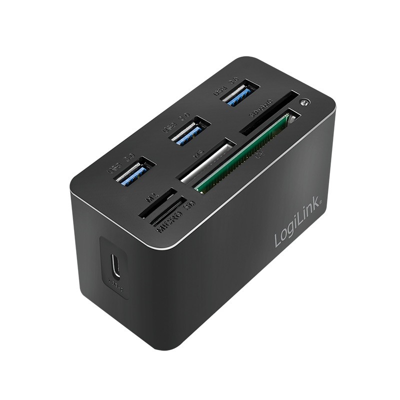 Stacja dokująca USB3.2 8-portów, mini Czarna 