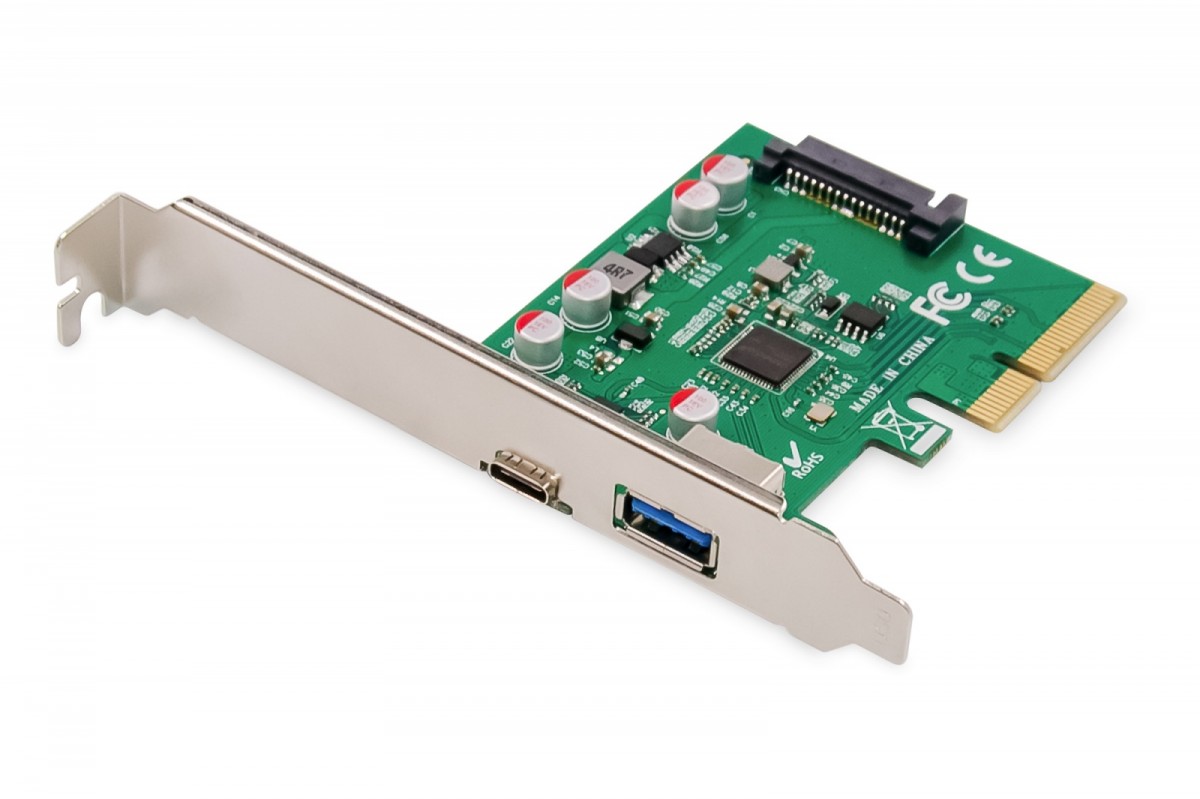 Karta rozszerzeń (Kontroler) USB 3.1 PCI Express USB A/ Typ C  3.1 Gen.2 10Gbps Chipset: ASM1142