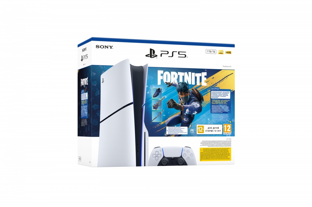 Konsola Playstation 5 Console Slim Chassis E +  Fortnite pakiet Rozkwitający Chaos