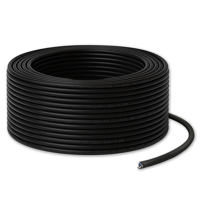 Kabel patchcord sieciowy skrętka UTP | CAT6 | High speed 1Gb/s | LAN | 50m | Czarny 