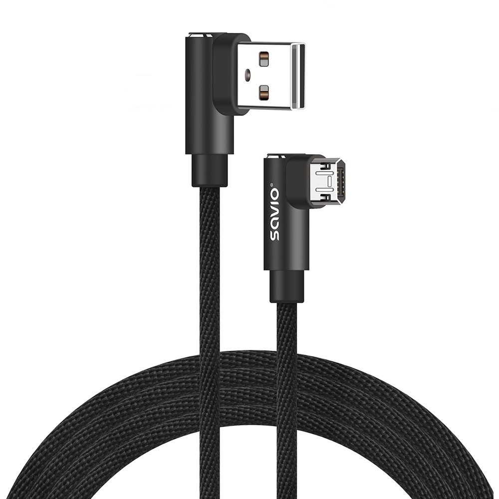 Kabel z dwustronnym złączem USB Micro USB - USB A 1m, CL-161