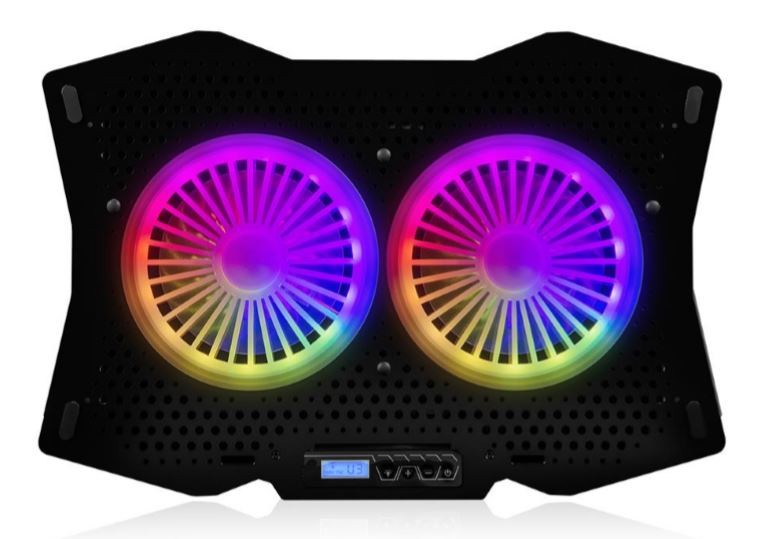 Podstawka chłodząca pod  laptopa  CF18 RGB SILENT FAN czarna