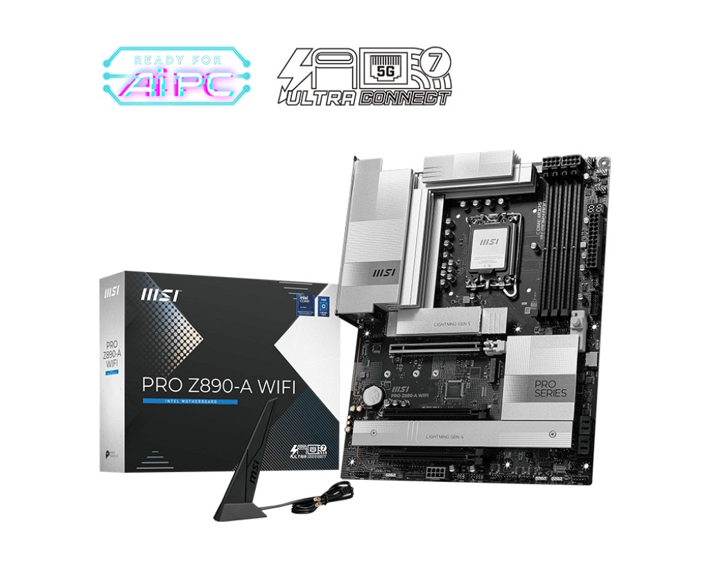 Płyta główna PRO Z890-A WIFI s1851 4 DDR5 HDMI/DP ATX 