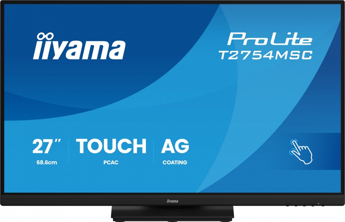 Monitor 27 cali ProLite T2754MSC-B2AG POJ.10PKT.IPS,Powłoka AG, FHD,300cd,2x2W