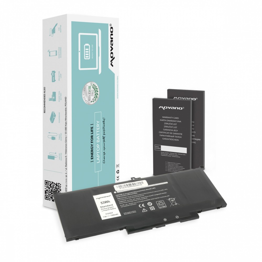 Bateria MYJ96 do Dell Latitude 7390 7490 - 7200 mAh (53 Wh)