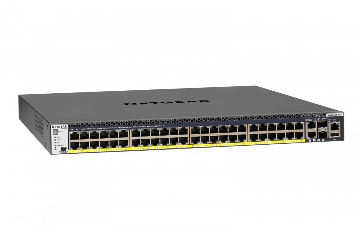Przełącznik Switch GSM4352PA 48xGE(48xPoE+) 2x10GE 2xSFP+ 