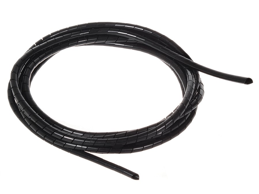 Osłona maskująca na kable MCTV-684 B (5*6mm) 3m Spirala Czarna