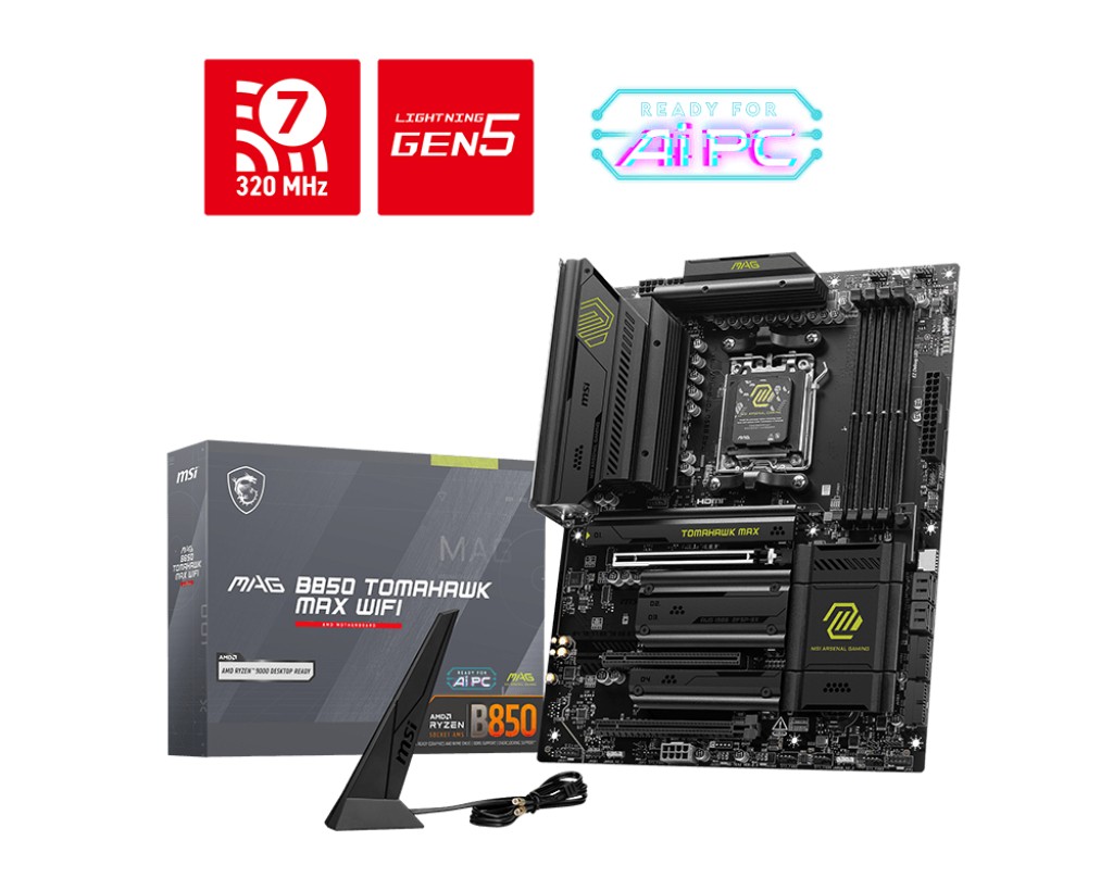 Płyta główna MAG B850 TOMAHAWK MAX WIFI AM5 4DDR5 ATX 