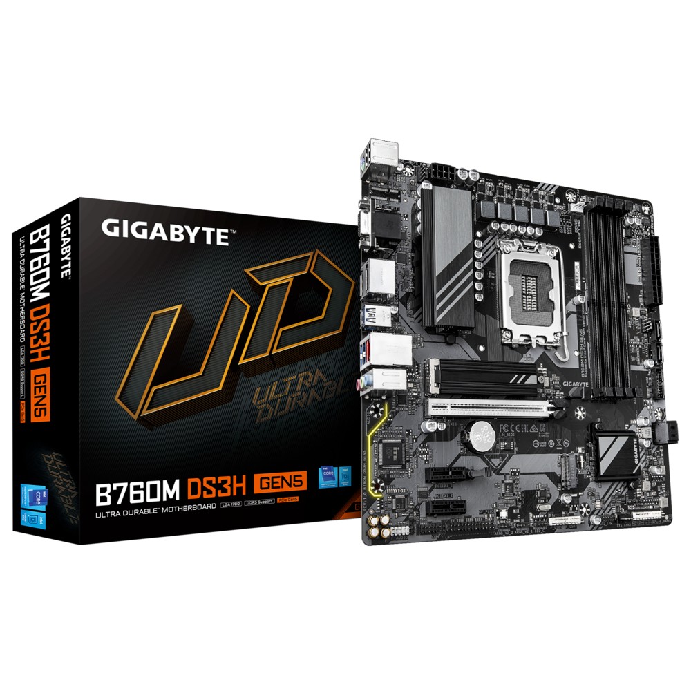 Płyta główna B760M DS3H s1700 GEN5 4DDR5 HDMI/DP/DSUB mATX 