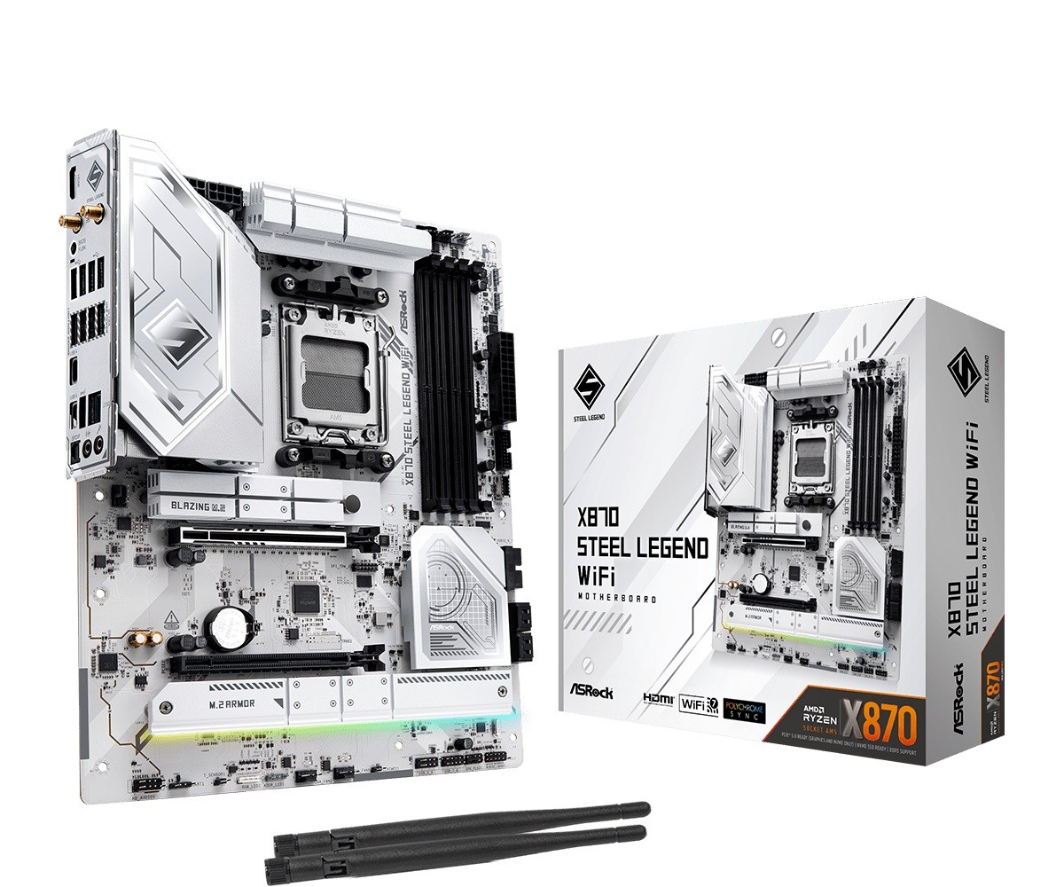 Płyta główna X870 STEEL LEGEND WIFI AM5 4DDR5 M.2 ATX 