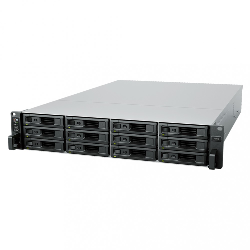 Pamięć NAS UC3400 12x0HDD Intel Xeon D-1541 2x8GB DDR4 ECC DIMM 4x1GbE 2x10GbE 5Y 