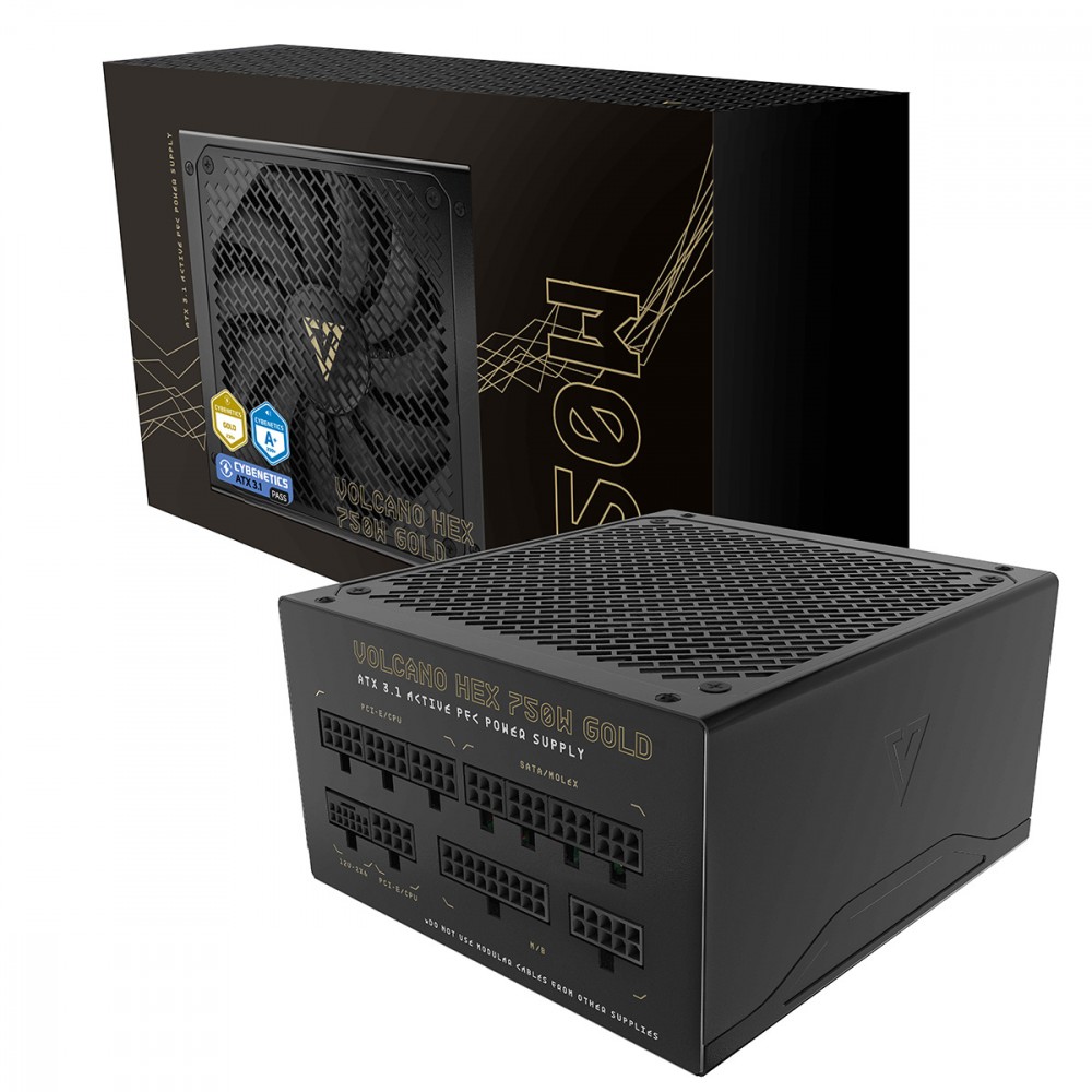 Zasilacz komputerowy Volcano HEX 750W Gold ATX 3.1 