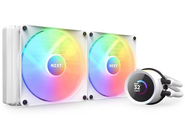 Chłodzenie wodne Kraken 280 RGB LCD Białe 