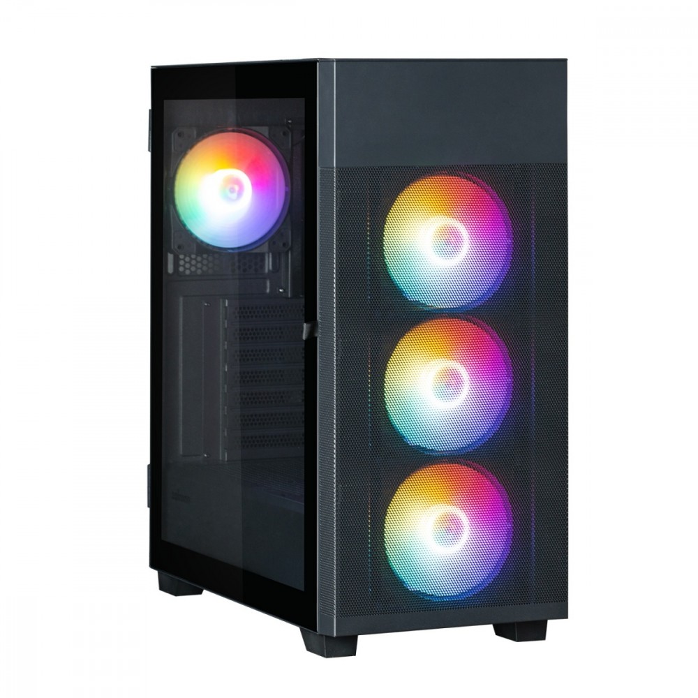 Obudowa S5 NEO Black ATX Mid Tower FRGB Fan x4 