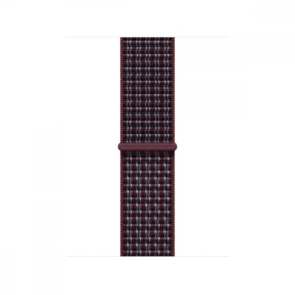 Opaska sportowa w kolorze burgunda w kratę do koperty 42 mm