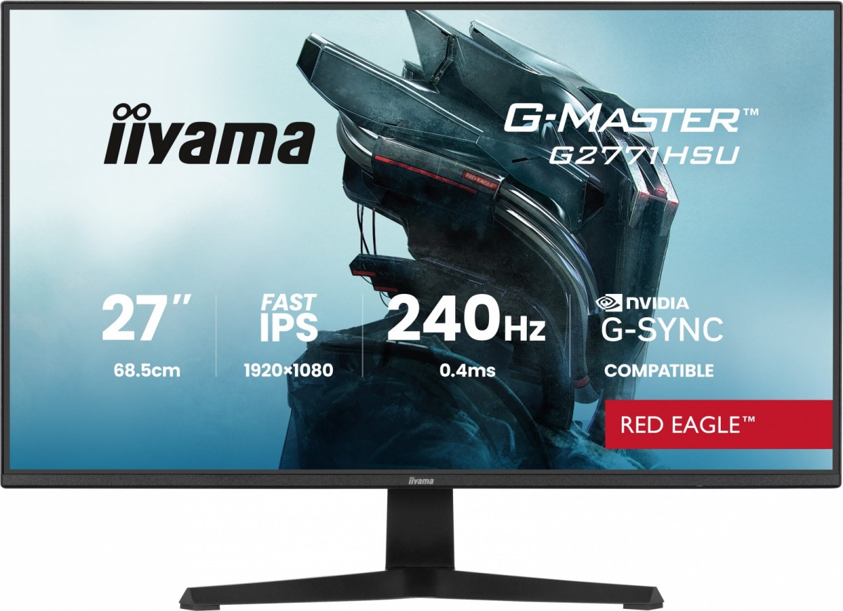 Monitor 27 cali G2771HSU-B1 0.4ms,Fast IPS,1xUSB 3.2, 1xUSB C,      240Hz, DP, 2xHDMI,  Adaptive G-SYNC - 1920 x 1080 @48-240Hz  DisplayPort Only 