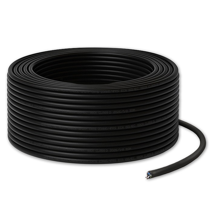 Kabel patchcord sieciowy skrętka UTP | CAT6 | High speed 1Gb/s | LAN | 100m | Czarny 