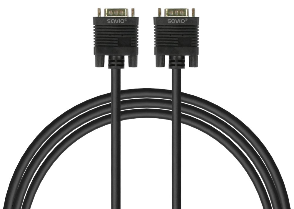 Kabel VGA (M )- VGA (M) ekranowany 2 feryty CL-202